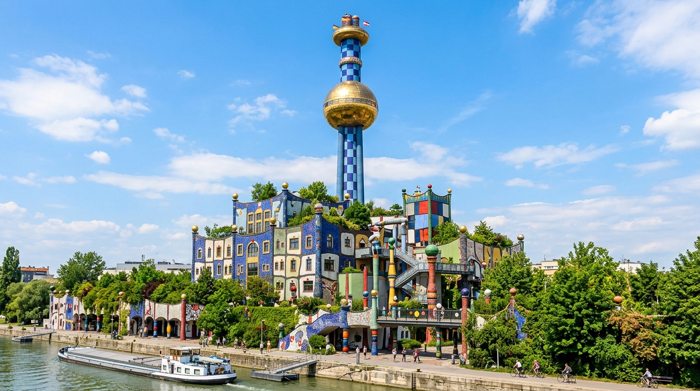 Müllverbrennungsanlage Spittelau Wien Hundertwasser